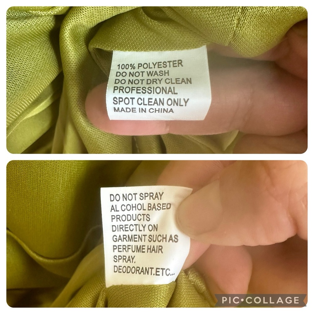 Mac Duggal Pleated High Neck Sleeveless Mini Dress Chartreuse Green Size 12 NWT - Picture 14 of 17